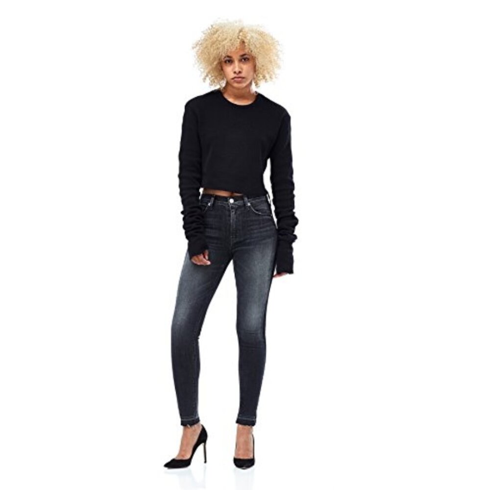 Hudson Barbara High Rise Super Skinny Color Onix Jean Size 28